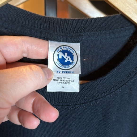 New Agenda Nebraska Huskers Go Big Red Black Tee Size Large - Picture 3 of 5